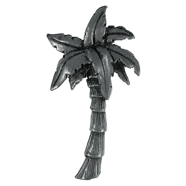 Solid 925 Sterling Silver Palm Trees Charm Pendant 15mm x 9mm 
